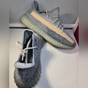 adidas Yeezy Boost 350 V2 Gray and Cream Sneakers